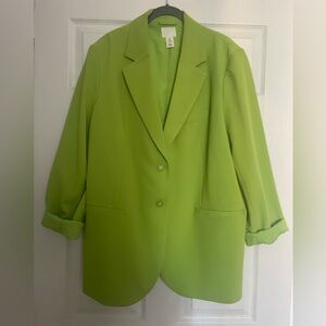 Lime Green oversized blazer